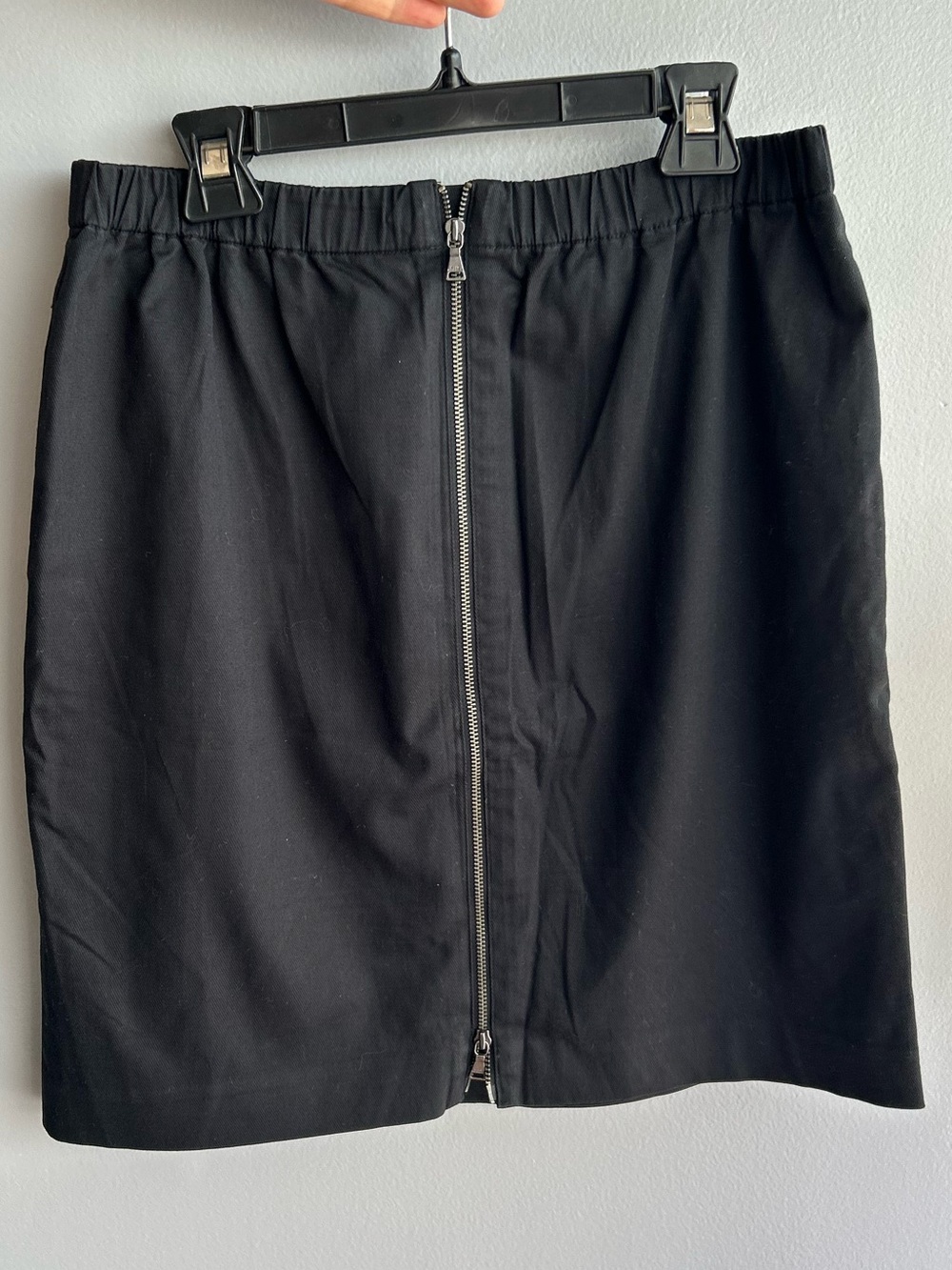 CLUB MONACO - Black Women's Zip-Front Skirt